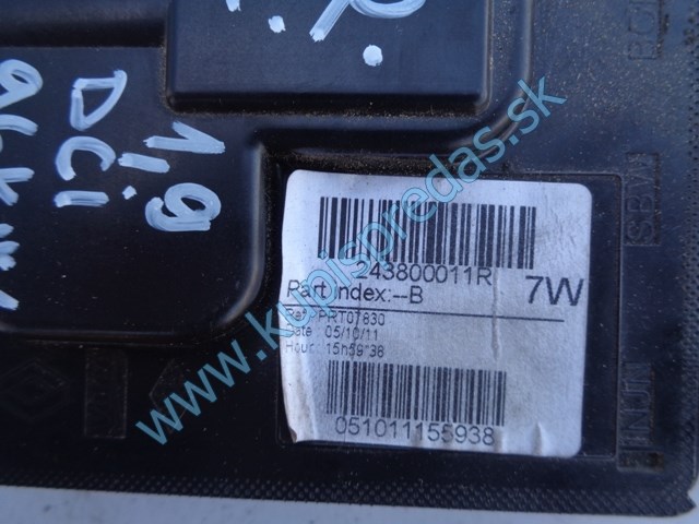 modul baterie na renault scénic III, 243800011R